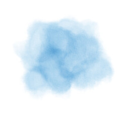 Stylized blue abstract brush
