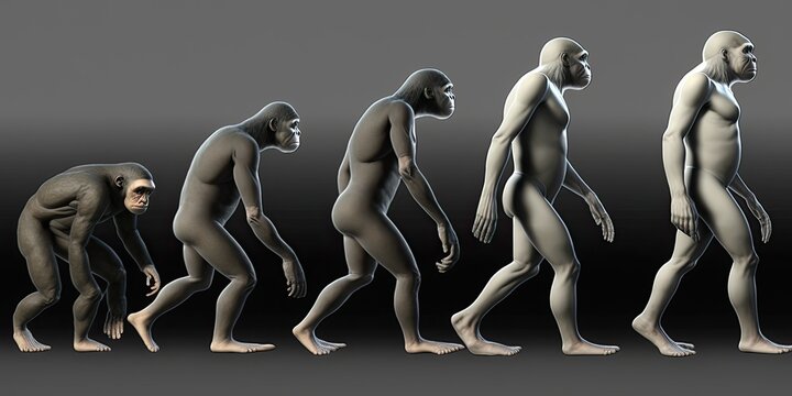 human evolution, generative by AI