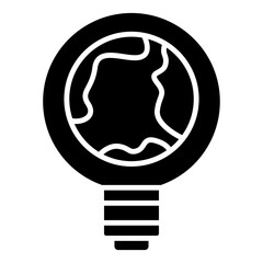 lamp earth icon