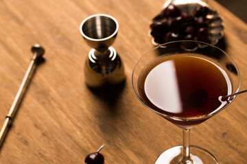 Manhattan cocktail boozy classic elegant drink