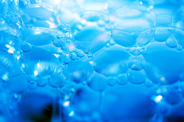 洗剤の泡、バブルのクローズアップ背景画像