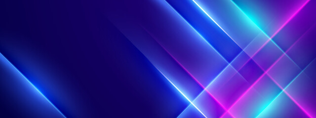 Obraz premium Abstract blue technology, business or science background
