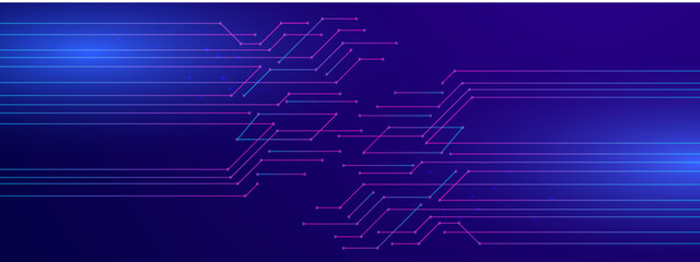 Abstract blue technology, business or science background