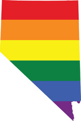 nevada gay pride home vector state map [Converted]