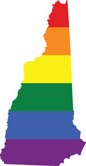 new hampshire gay pride home vector state map [Converted]