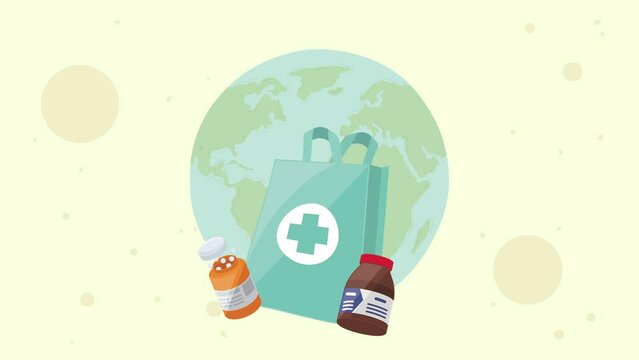 medical bag with cross animation