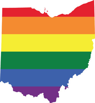 ohio gay pride home vector state map [Converted]