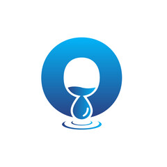 Abstract Initial O logo design concept, water logo vector design