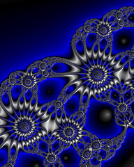 Abstract art fractal background, unique pattern