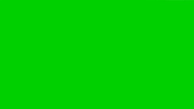 animation of countdown three with a variation of a fingerprint rotating and green screen
