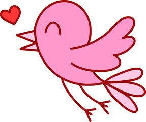 Valentine Day Love Bird