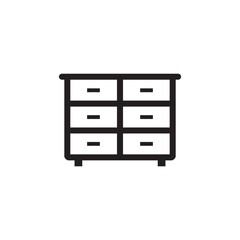 cupboard icon , cabinet icon vector