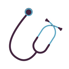 stethoscope medical symbol cartoon isolated