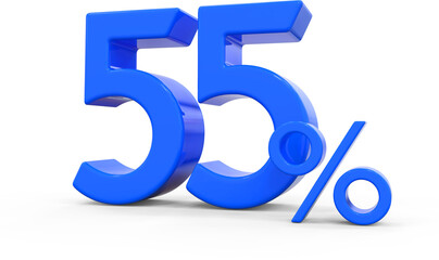 Discount 55 Percent Blue