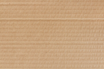Cardboard sheet texture background, detail of recycle brown paper box pattern.