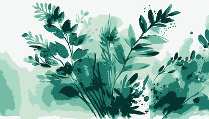 Fototapeta na wymiar plantation abstract plant background illustration vector graphic