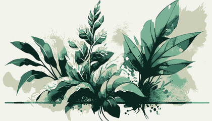 plantation abstract plant background illustration vector graphic