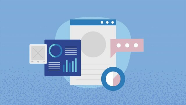 webpage template with social marketing
