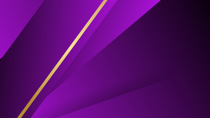 Modern and simple banner design. Abstract design with geometric shapes trendy purple gradient. Can use for business presentation, poster, template.