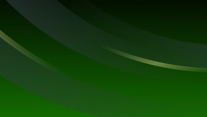 Geometric dark green abstract background with golden line diagonal and lighting effect. Luxury template design. Vector illustration.