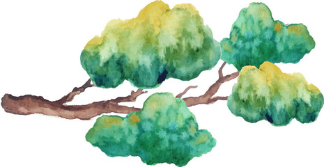 illustration branch with leaves