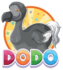 Dodo bird extinction animal cartoon logo © GraphicsRF