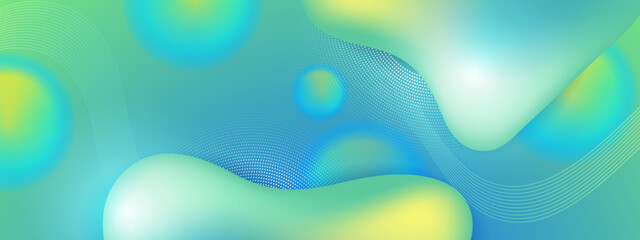 trendy modern fluid gradients wave shapes background