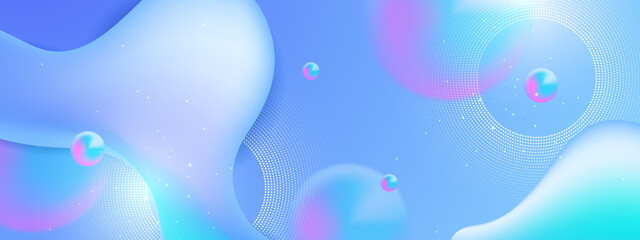 trendy modern fluid gradients wave shapes background