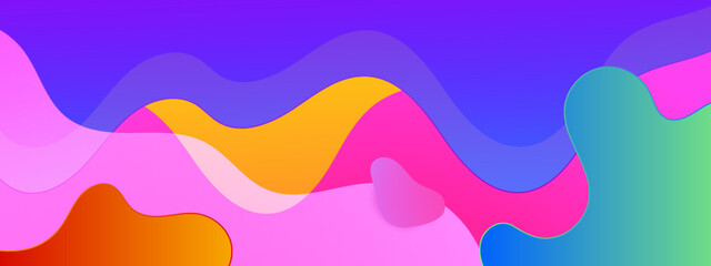 Abstract modern colorful blend and creative dynamic banner background