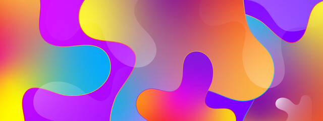 Abstract modern colorful blend and creative dynamic banner background