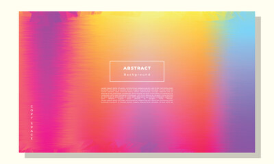 Colorful gradient abstract background template copy space for poster, landing page, banner, flyer, or pamphlet