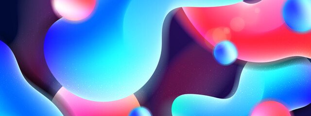 Colorful fluid background dynamic textured geometric element. Modern gradient light vector illustration.