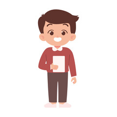 male teacher teaching In classroom