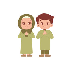 Family greeting for ramadan