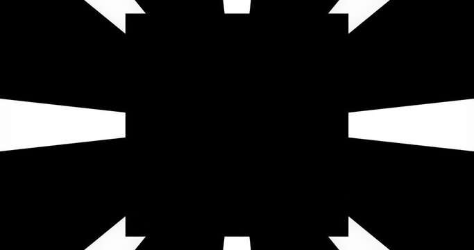 3d render with black and white simple rectangles background