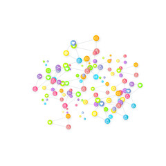 Social media marketing icons internet tags target