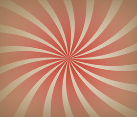 Retro background with rays or stripes in the center. Sunbeams or sunbeams retro background. turquoise red colors. vector illustration