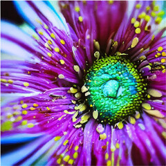 Obraz premium purple flower close up view