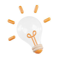 Light bulb 3D Icon