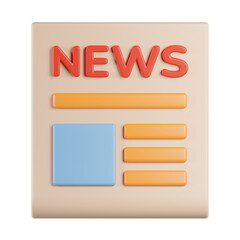 Newspaper 3D Icon