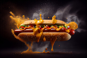 Appetitanregender Hot dog - Generative Ai
