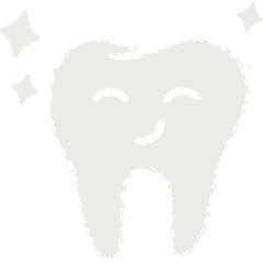 happiness dental dry brush stroke icon for decoration, website, web, mobile app, printing, banner, logo, poster design, etc.