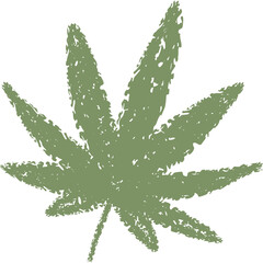 cannabis dry brush stroke icon for decoration, website, web, mobile app, printing, banner, logo, poster design, etc.