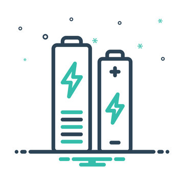 Mix icon for batteries