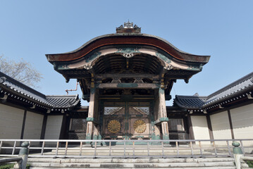Naklejka premium 東本願寺 菊の門 真宗本廟京都市下京区