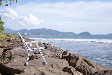 chairs on a beach