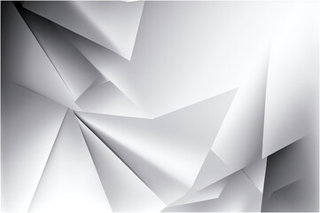 Obraz premium Abstract Geometric White and Gray Color Background