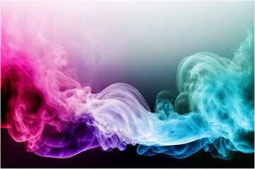 Atmospheric Smoke Abstract Color Background Closeup