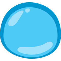 Blue Rain Drop Illustration (8)