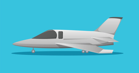 Airplane aircraft vehicle isolated vector illustration	
